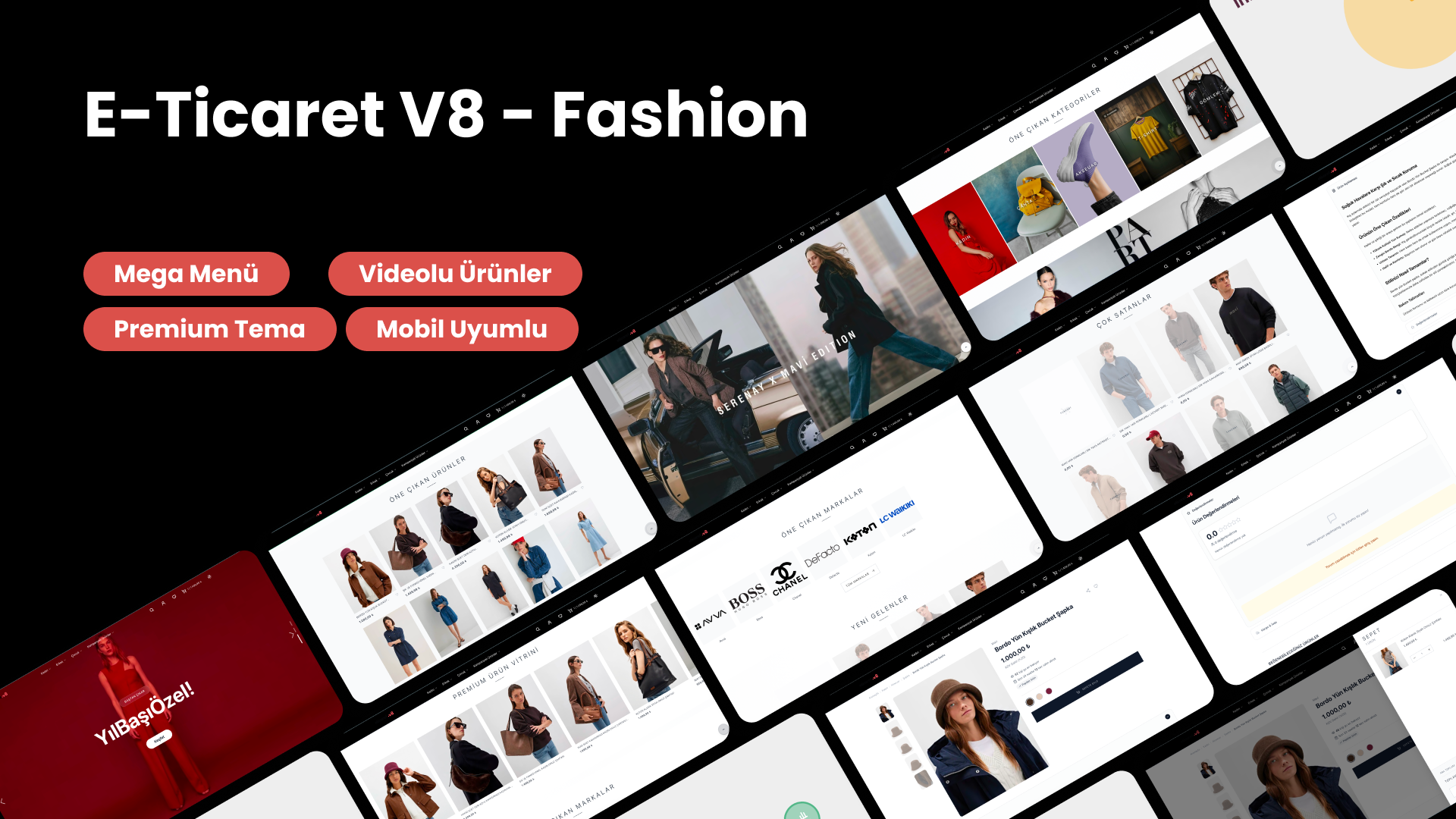 Profesyonel E-Ticaret Tasarımı V2 Fashion
