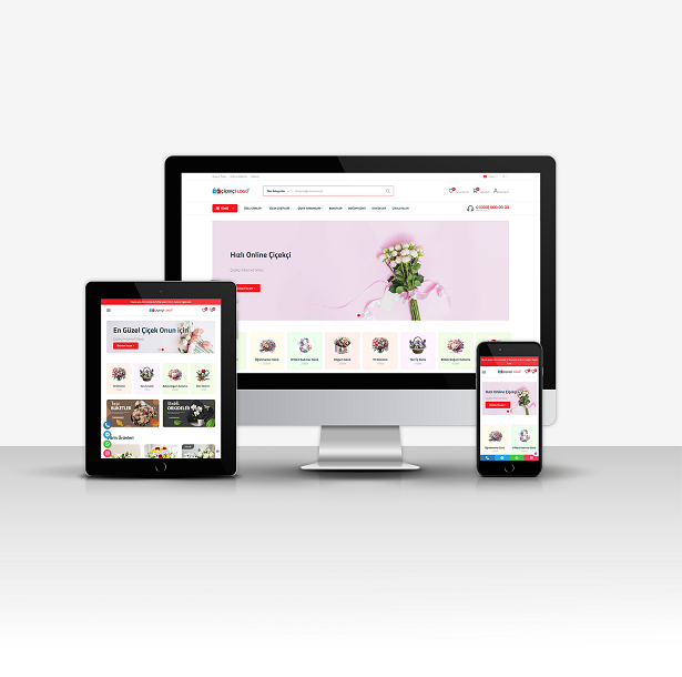 Çiçekçi İnternet Sitesi Tasarımı V1